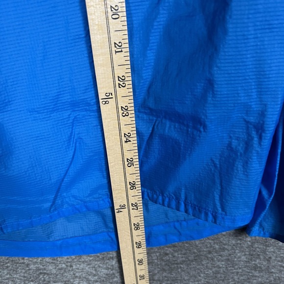 Patagonia Jacket Mens Large Blue Houdini Nylon Hooded Windbreaker Lightweight - Picture 5 of 11